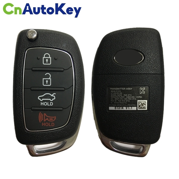CN020046 2015+ Hyundai Sonata Remote Fob 433mhz 95430 C1010 - FCC ID RKE-4F16