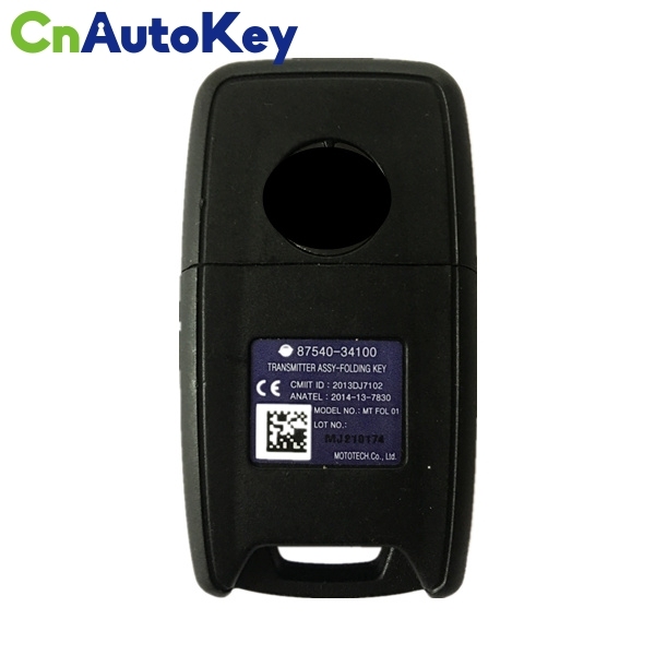 CN096003 ORIGINAL Flip Key for SsangYong 3Buttons Frequency 433 MHz 4D70 87540-34100