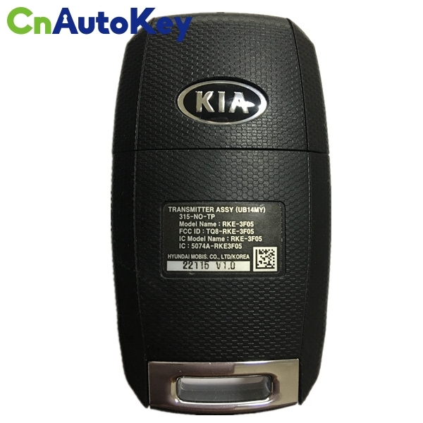 CN051018 Original 4 Button 2013-2015 Kia Sorento Flip key 315MHZ  TQ8-RKE-3F05