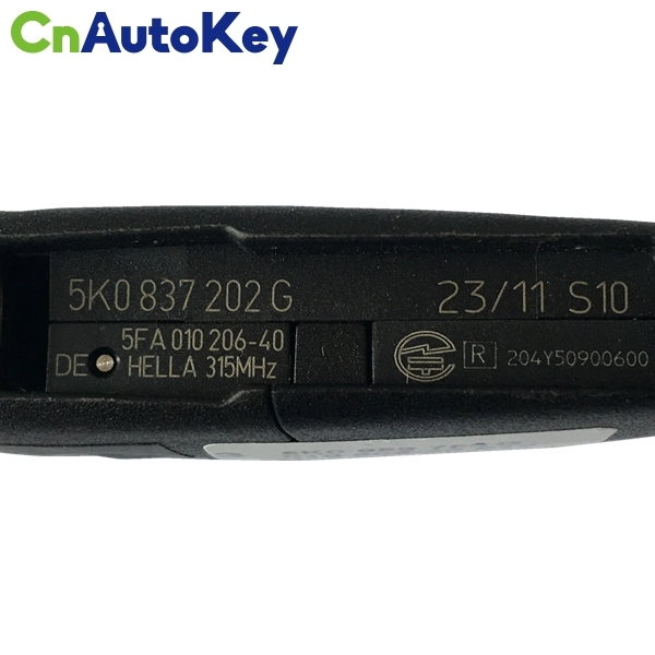 CN001078 VW Remote Flip Key 3 Button ID48 315MHZ 5K0 837 202 G Keyless GO NBG010206T