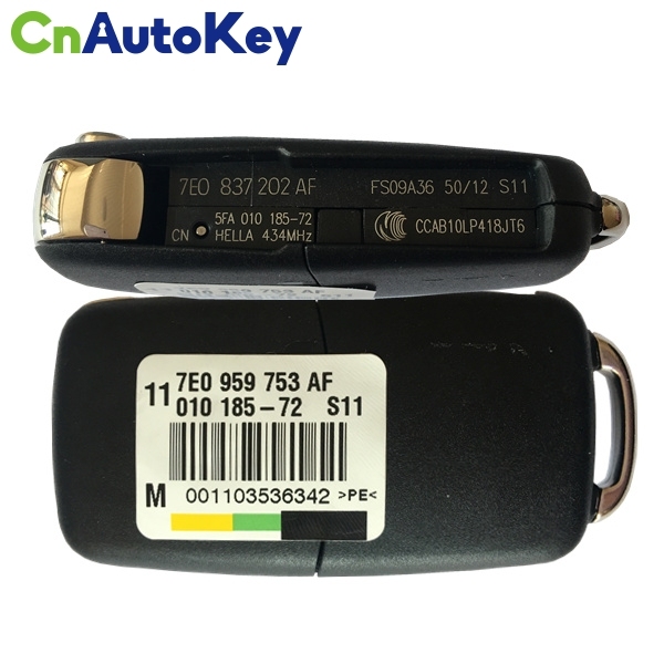 CN001027 For VW Remote Key 2 Button 7E0 837 202 AF  434MHZ