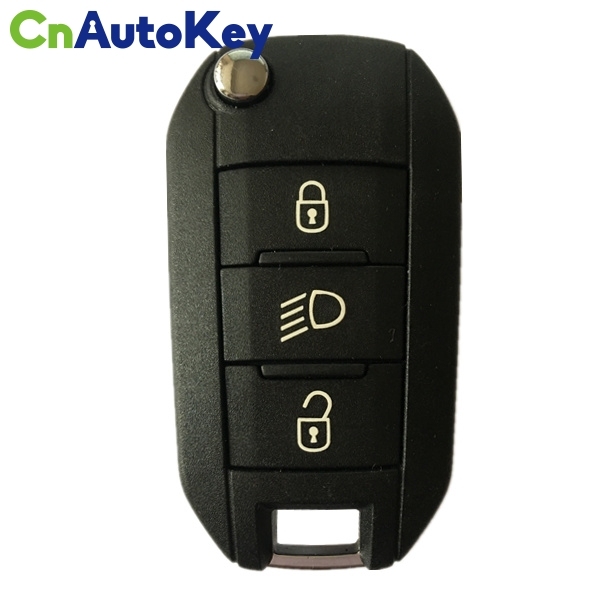 CN009036 ORIGINAL Flip Key for Peugeot Buttons3 Frequeny 433 MHz Transponder PCF 7941 Part No 5FA01035304