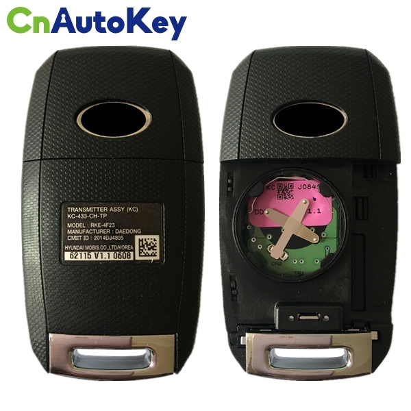 CN051014  Original Kia 2 button remote key 433.92mhz CMIIT ID2014DJ4805 Model RKE-4F23