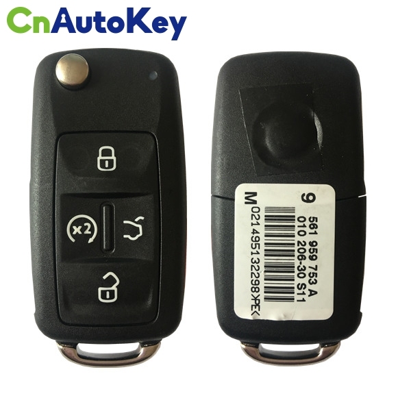 CN001080 Flip remote key 4+1 button with panic 315mhz 561 837 202 A for VW car key NBG010206T