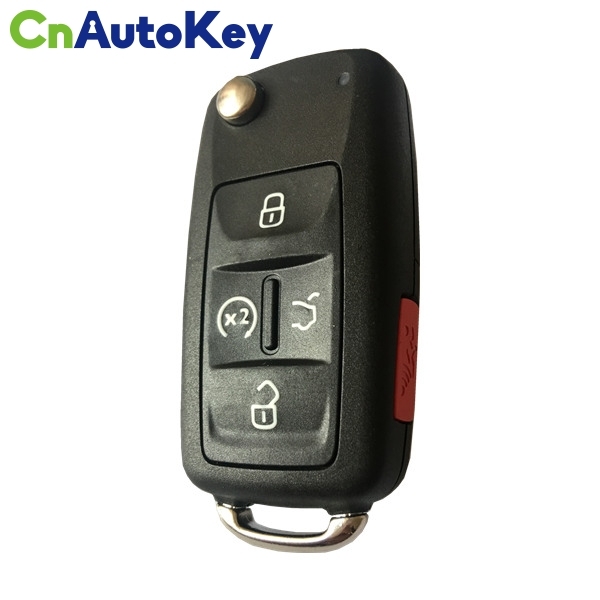 CN001080 Flip remote key 4+1 button with panic 315mhz 561 837 202 A for VW car key NBG010206T