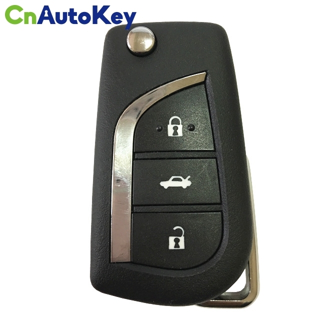 CN007112 ORIGINAL Flip Key for Toyota Aygo Avensis 3Buttons 433MHZ H CHIP Part No 89070 - 05090