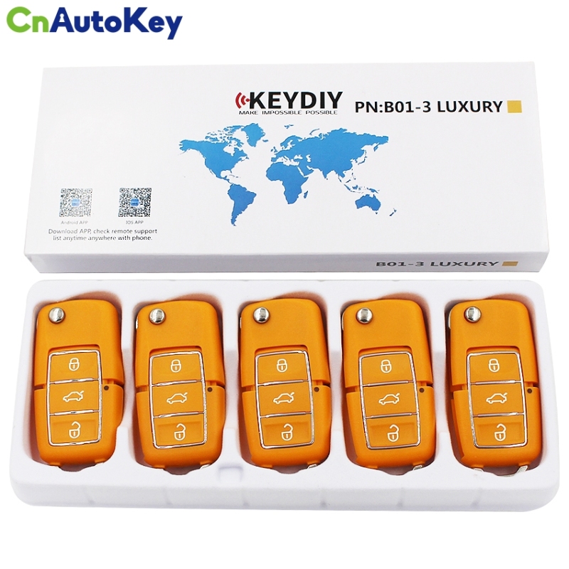 B01 KD900 KD900+ URG200 Remote Control 3 Button Key Luxury Style B01 Luxury Yellow