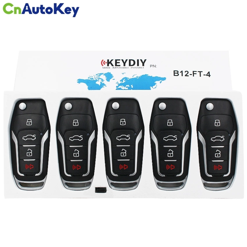 B12-4 KD900 URG200 3+1 Buttons Remote Control 4 Buttons Car Key Remote  F Style For KD900