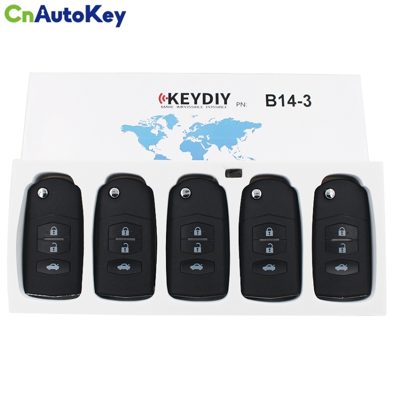 B14-3 URG200 M Remote Control Style 3 Button Key for Mazda Remote Car Key for KD200 KD900