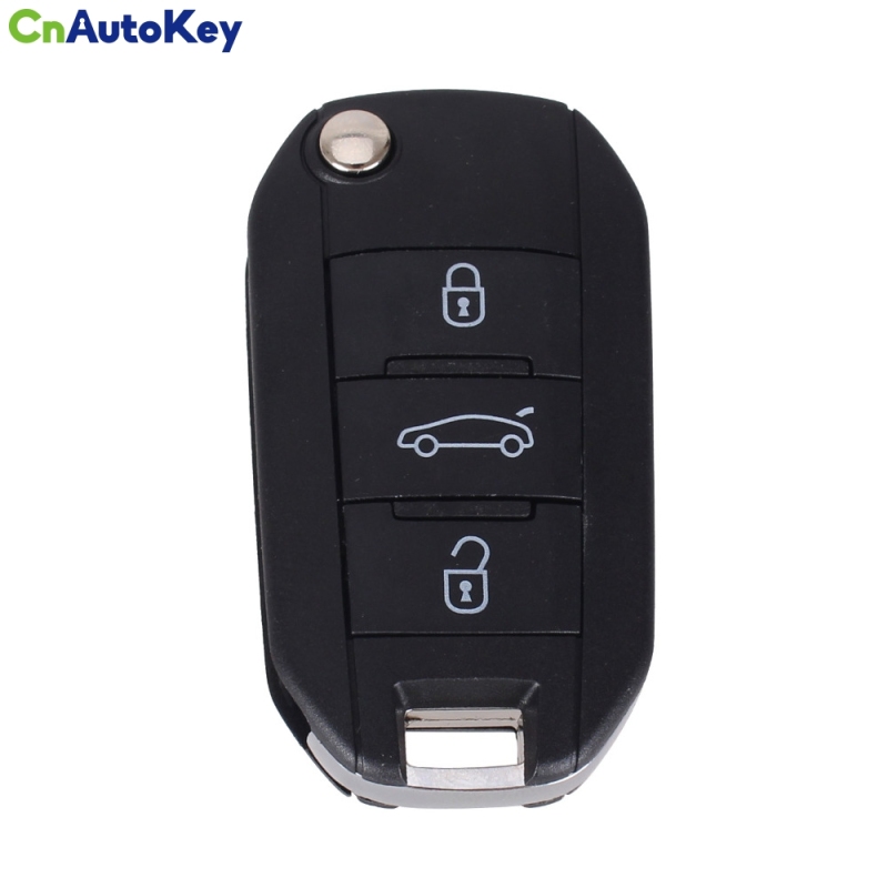 CS009034  3 Buttons New Flip Key Shell for PEUGEOT 508 407 Remote Key Case Auto Parts Car-stlyling NO Blade