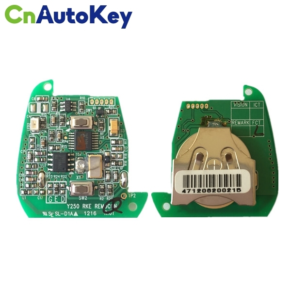 CN096010 ORIGINAL for SsangYong Actyon 2 Buttons 433MHz  4D60 40BIT 87170-08B21