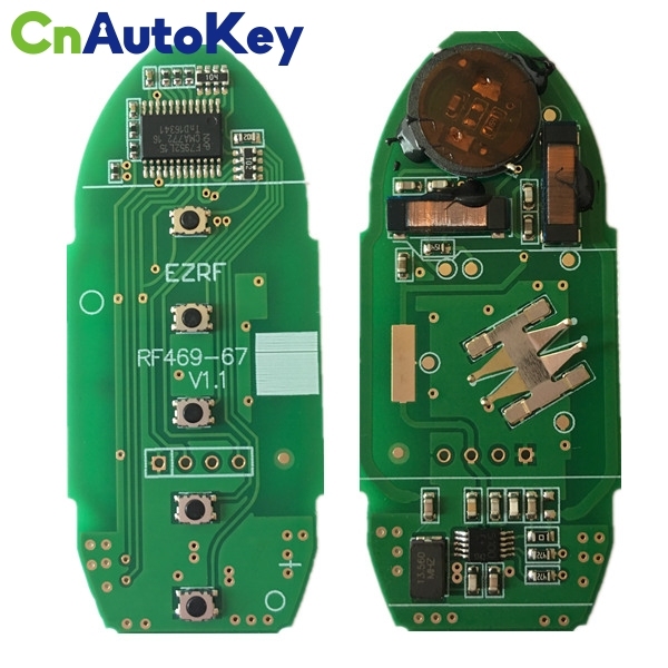 CN027057 NISSAN Patrol smart key, 5 buttons, FCC ID CWTWB1G744, PCF7952 chip, 433MHz, with Keyless Go 285E3-1LB5A