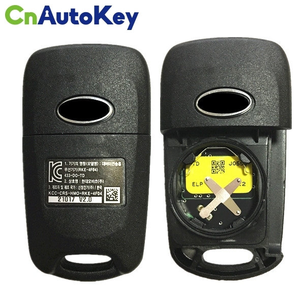 CN051053 Genuine Kia remote flip key 433mhz RKE-4F04