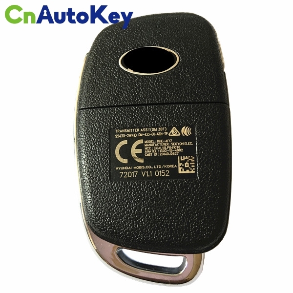 CN020098 2016-2018 Hyundai Santa Fe Remote Flip Key 3B – 433 Mhz – 95430-2W410