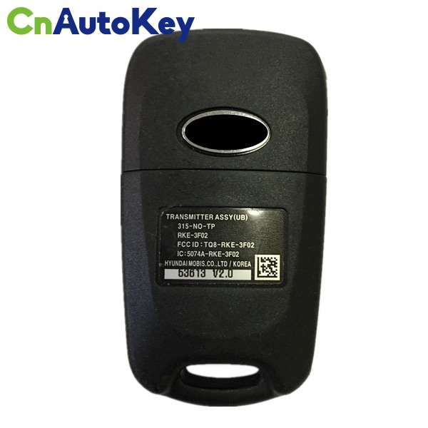 CN051003 2012-2013 KIA RIO REMOTE FLIP KEY 315MHZ 4D60 TQ8-RKE-3F02 95430-1W020