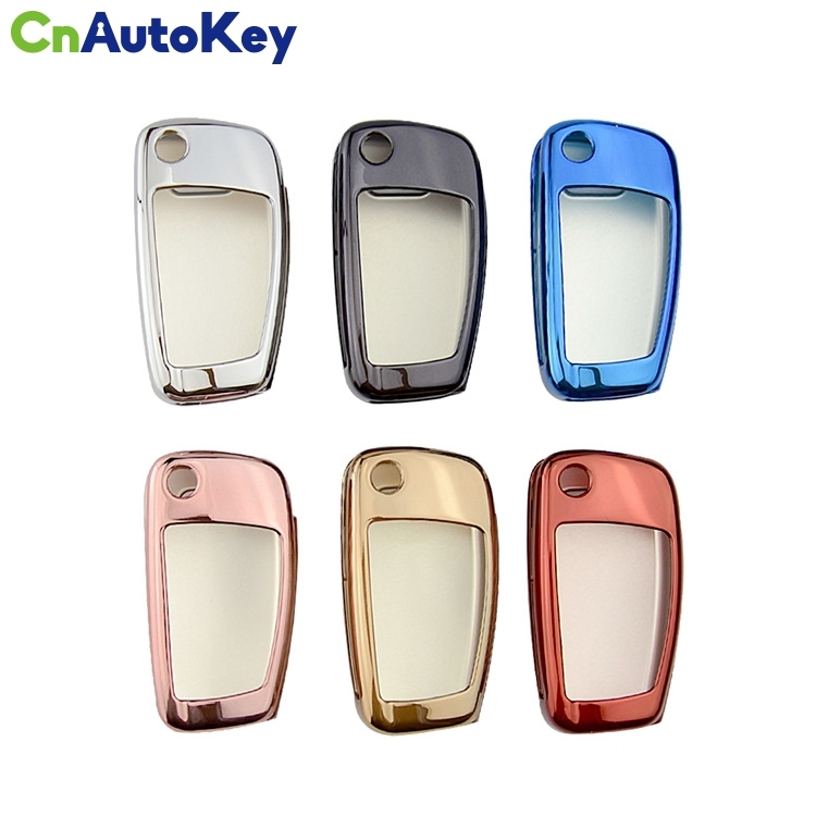 SCC008006 Car Styling Auto Key Cover Case Bag Holder Fit For Audi C6 A7 A8 R8 A1 A3 A4 A5 Q7 A6 C5 Car Covers Accessories
