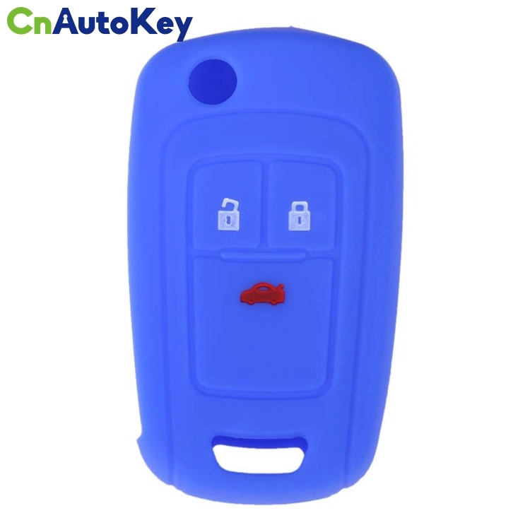 SCC013001 3 Buttons Silicone Key Cover Fob Case Car Key Fob Protect Case Cover for Buick Remote Flip Folding Car Key Shell High Quality