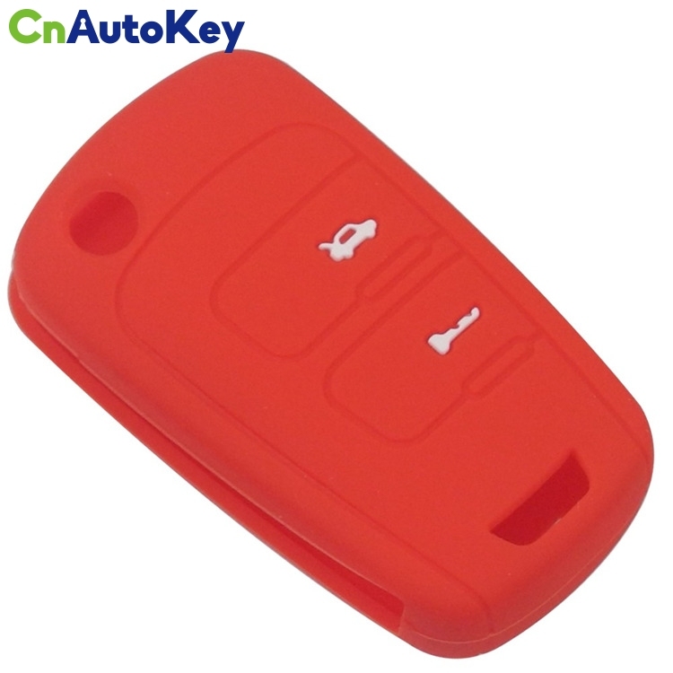 SCC013007 Flip Folding Remote Key Case Silicone Cover For Chevrolet Epica Sail Buick Excelle 2 Button Fob Protector Holder