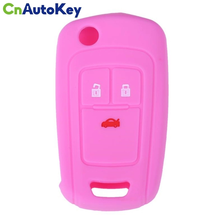 SCC013001 3 Buttons Silicone Key Cover Fob Case Car Key Fob Protect Case Cover for Buick Remote Flip Folding Car Key Shell High Quality