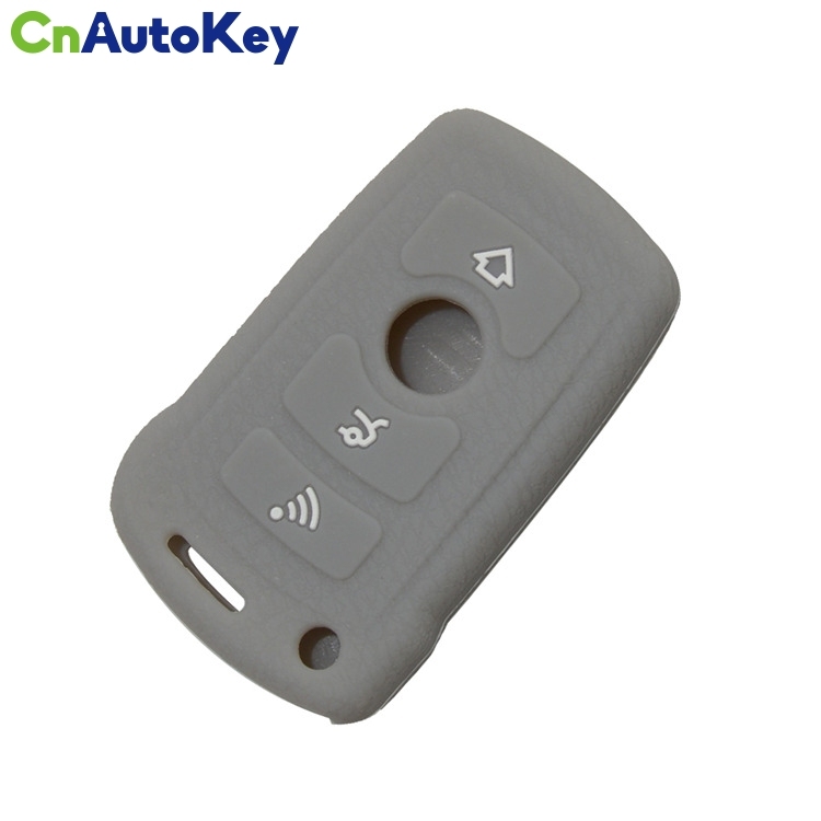 SCC006012 Car Stying Silicon Key Fob Case Cover Set New Skin For BMW 3 5 7 Series 3 Buttons Remote Keyless Entry