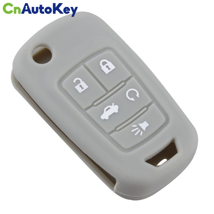 SCC013004 Car Key Silicone Covers Holder for Opel for Chevrolet for BUICK Lacrosse Flip Remote Key Case 5 Buttons