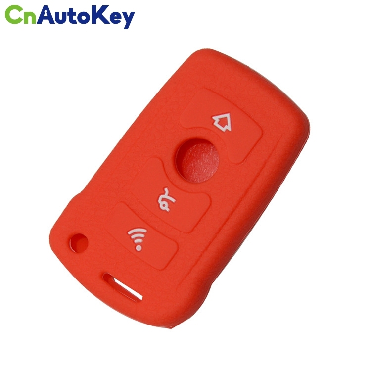 SCC006012 Car Stying Silicon Key Fob Case Cover Set New Skin For BMW 3 5 7 Series 3 Buttons Remote Keyless Entry