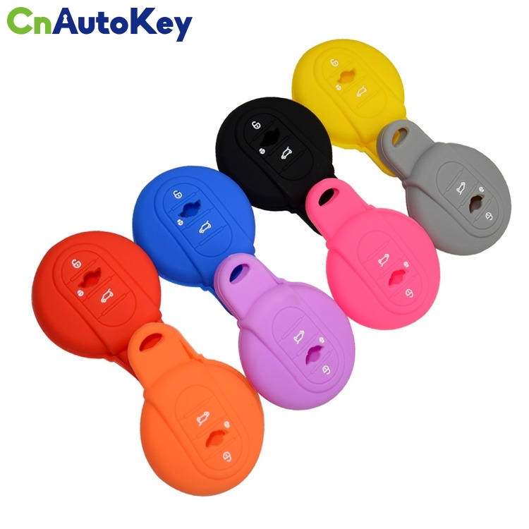 SCC006007  Replacement Silicone car Key cover Cases Cover Bag Fit for BMW MINI Cooper 2014 2015 f55 f56 key Car accessories