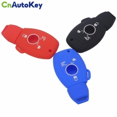 SCC002009 3 Buttons Silicone Key Case Cover For Mercedes For Benz Fob Case Smart W203 W211 CLK A C E S Class Slk Cl