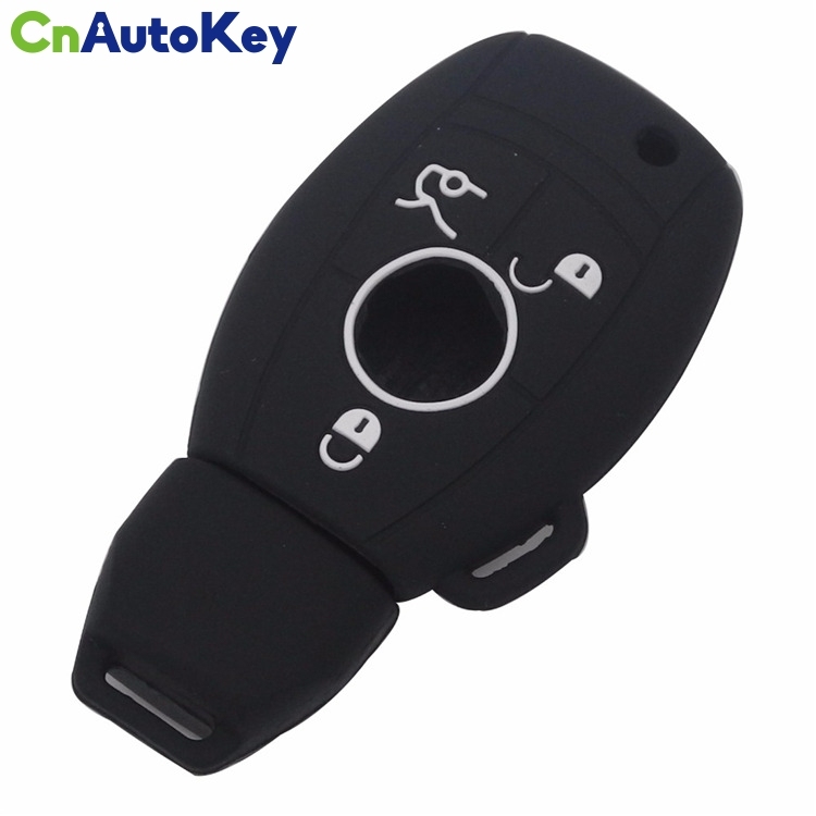 SCC002009 3 Buttons Silicone Key Case Cover For Mercedes For Benz Fob Case Smart W203 W211 CLK A C E S Class Slk Cl