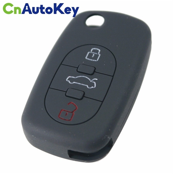 SCC008003 3 Buttons Silicone Car Key Cover For AUDI A2 A3 S3 A4 S4 A6 S6 RS6 A8 TT