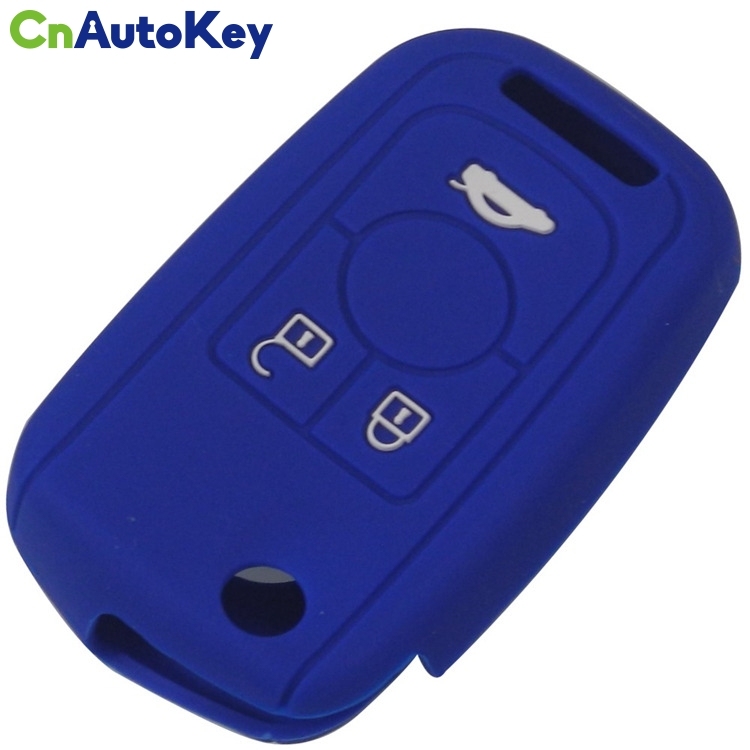 SCC013008 Rubber Skin Silicone Case for Buick Excelle Regal RS 3 Button Remote Flip Folding Key Cover Holder Protector