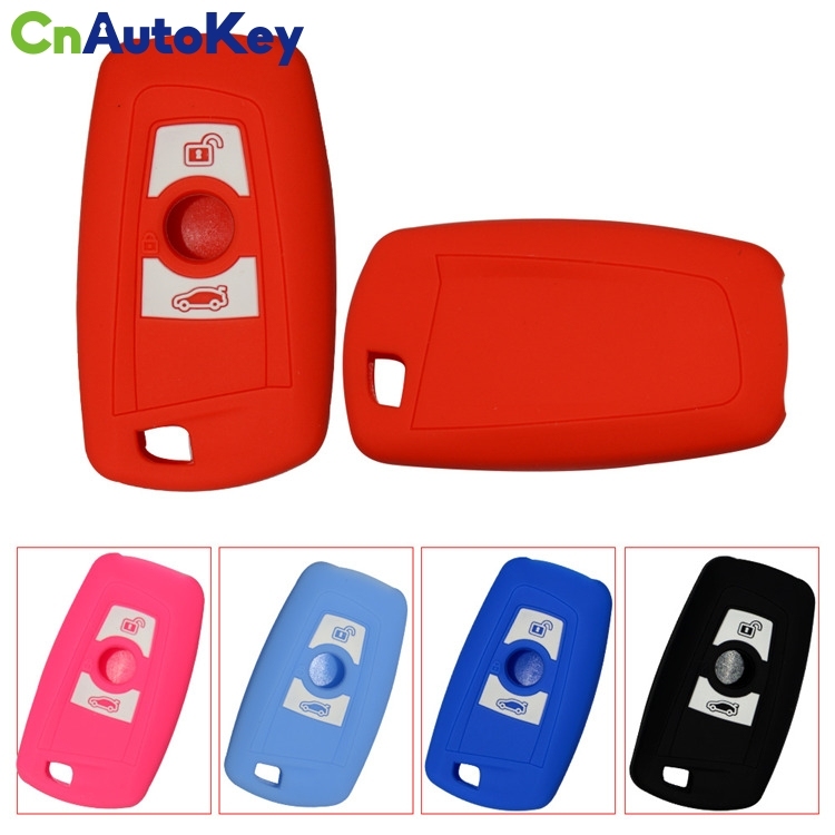 SCC006010 Good Quality Replacement Silicone Car Key Cover Holder Case Bag Shell Skin for BMW 5 7 Series 2 Buttons Key