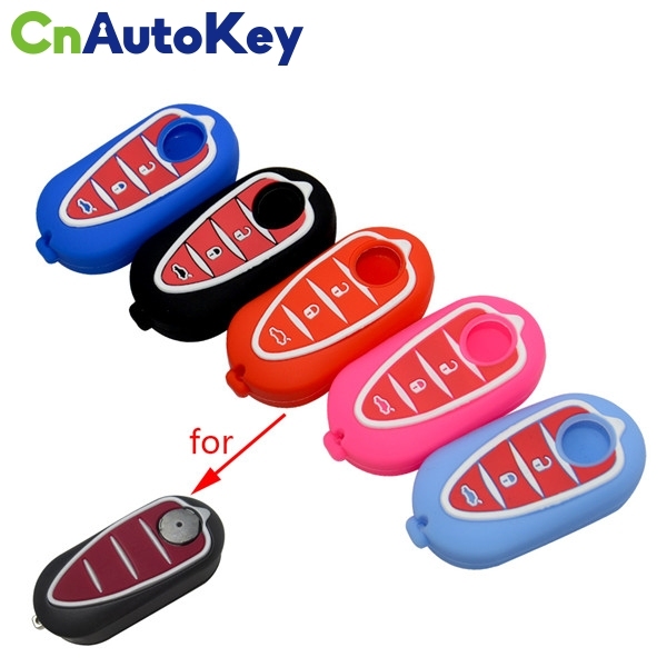 SCC092003 Silicone Car Key FOB Cover Case Skin Protector for Alfa Romeo 4C Mito 3 Buttons Remote Key Silica Gel Shell Fashion