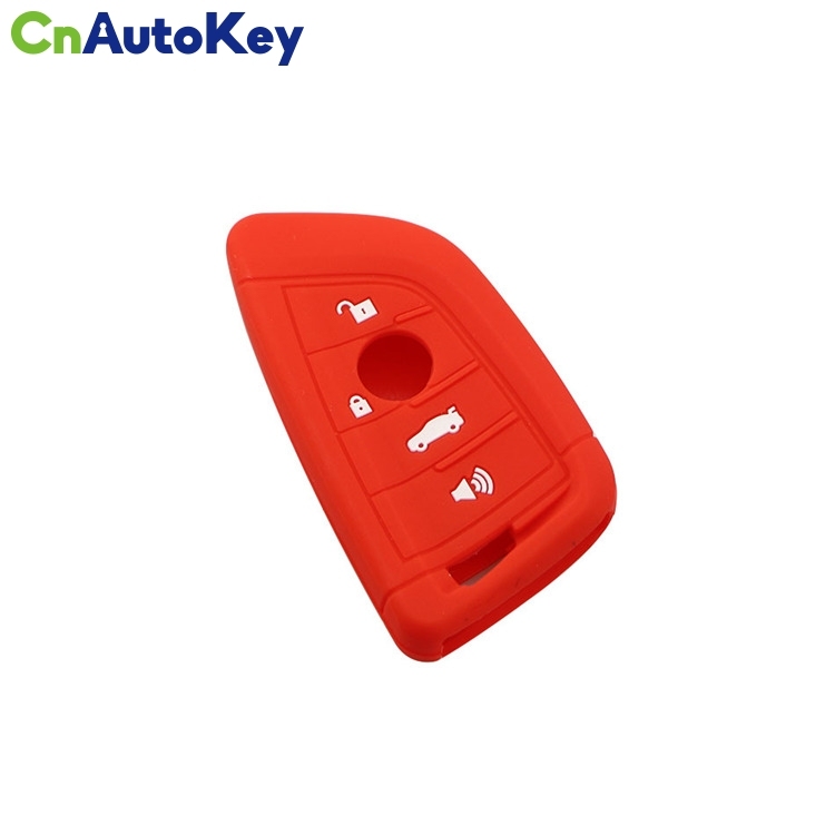 SCC006009 Silicone Car Key Protective Holder Case Cover Bag for BMW X1 F48 2016 2017 Smart Key Refit Protector