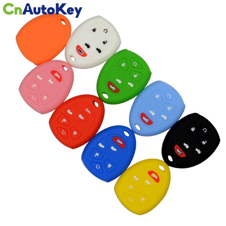 SCC013005 Silicone Cover Remote Smart Key Case For Buick GMC Enclave For Chevrolet 6 Buttons Good Quality Shell