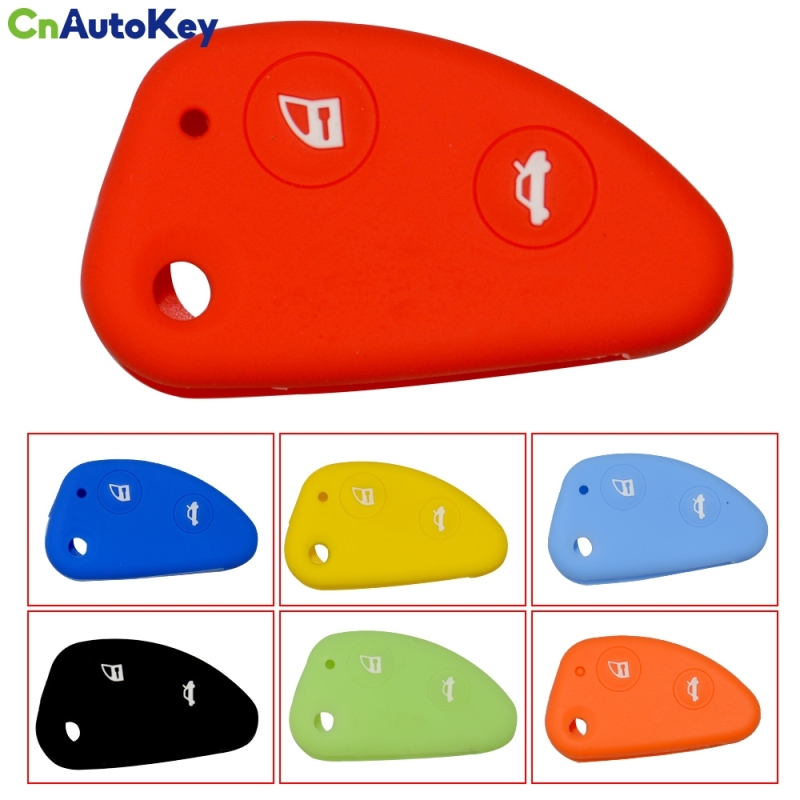 SCC092001 Silicone Rubber flip folding car key Cover Case for Alfa Romeo 147 156 159 166 GT JTD TS 2 button Set Shell Protect FOB