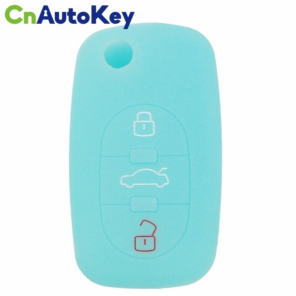 SCC008003 3 Buttons Silicone Car Key Cover For AUDI A2 A3 S3 A4 S4 A6 S6 RS6 A8 TT