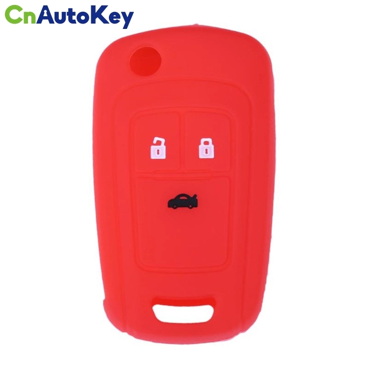 SCC013001 3 Buttons Silicone Key Cover Fob Case Car Key Fob Protect Case Cover for Buick Remote Flip Folding Car Key Shell High Quality