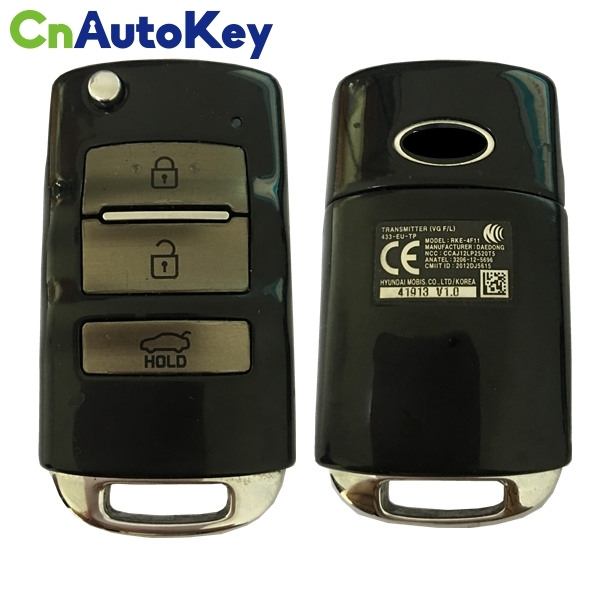 CN051078 KIA Cadenza Genuine Flip Remote Key 3 Buttons 433MHz 2014 95430-3R300