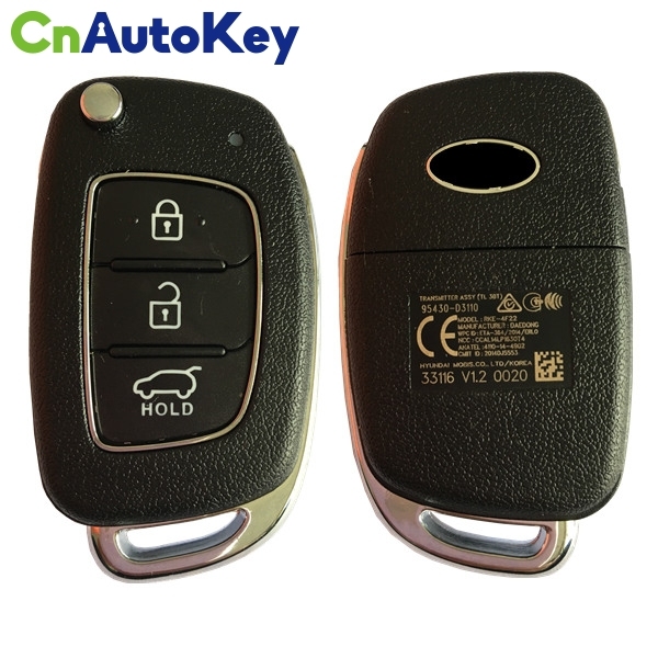 CN020117 Genuine Hyundai Tucson Remote Key (2015 + ) 95430-D3110 433MHZ