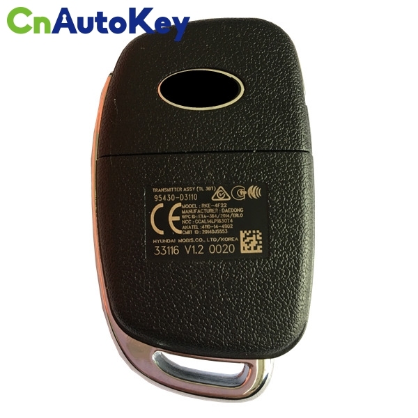 CN020117 Genuine Hyundai Tucson Remote Key (2015 + ) 95430-D3110 433MHZ