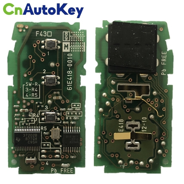 CN007123 ORIGINAL Smart Key for Toyota Land Cruiser 3Buttons 128-Bit AES 433mhz 0010 F43口