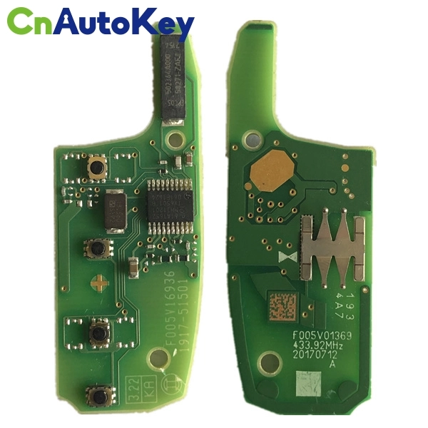 CN013018  3 Button Flip Remote Key 434MHZ PCF7961E