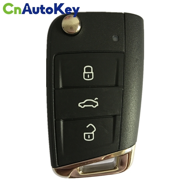 CN001090 ORIGINAL Flip Key for VW 3 Buttons  434MHz  MEGAMOS 88 AES MQB  Part No 5G6 959 752AG