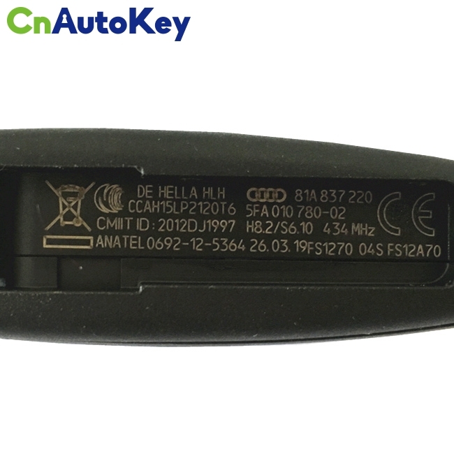CN008075 ORIGINAL Flip Key for Audi A3 Q2 Q3 3Buttons 434MHZ MQB48  ID48 (megmos AES) 81A 837 220