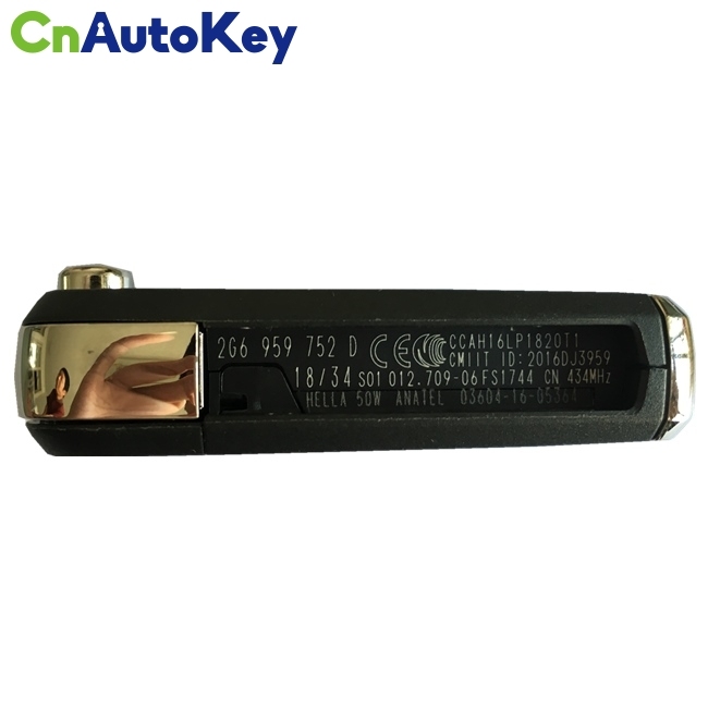 CN001094 For Volkswagen Polo 3 Button Remote Flip Keyless go Key Fob 434MHZ 2G6 959 752D NCP2161W chip