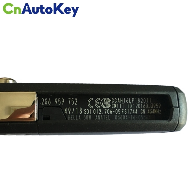 CN001095 For Volkswagen Polo 3 Button Remote Flip Key Fob 434MHZ 2G6 959 752 NCP2161W chip