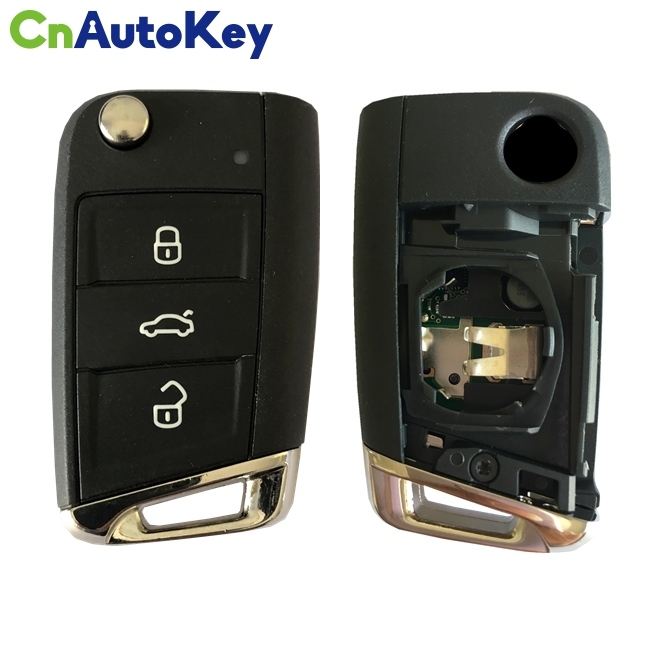 CN001094 For Volkswagen Polo 3 Button Remote Flip Keyless go Key Fob 434MHZ 2G6 959 752D NCP2161W chip