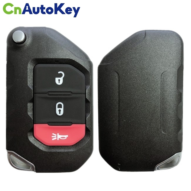 CN086025 Jeep Wrangler 2018 Flip Remote Key 3 Buttons PCF 7939M Transponder 433MHz 68416782AA-001
