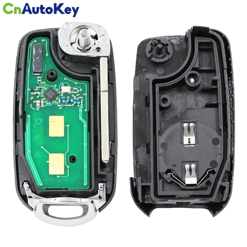CN017011 Folding Flip 3 Button Remote Smart Car Key 433MHz 4A Chip SIP22 Uncut Blade For Fiat Egea Tipo 500X